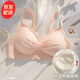 JERRIE MOCK夏季無痕薄款內(nèi)衣女小胸聚攏新款防下垂收副乳少女文胸罩套裝 少女粉（單文胸） M (75AB/70C)