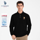U.S. POLO ASSN.polo衫男翻領(lǐng)春秋商務(wù)休閑7A抗菌棉長(cháng)袖T恤男士高端輕奢上衣