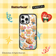 CASETIFY 黃油小熊 x CASETiFY聯(lián)名 黃油小熊貼紙 適用于iPhone16/15 Pro/Max手機殼 透明黑框Magsafe iPhone 16 Pro Max
