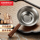 金灶（KAMJOVE）純鈦茶漏茶濾木質把手 千孔一體濾茶器細茶葉過濾網(wǎng)公道杯茶隔 千孔鈦茶濾
