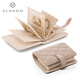 唯蘭朵（VLANDO）2025新款首飾收納冊(cè)高級(jí)防氧化收納袋子黃金收納書(shū)生日禮物 奶咖色【小號(hào)】