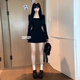 妙奕嘉黑色連衣裙女裙子夏季2025新款高級感女裝包臀裙純欲短裙小個(gè)子 法式方領(lǐng)連衣裙 L 【建議95-115斤】