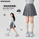 愛邁尼女童百褶裙春秋2025新款兒童學(xué)院風(fēng)短裙小女孩時髦裙子灰色半身裙 4308灰色百褶裙 150 cm