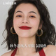 Lnieer復(fù)古港風素圈耳環(huán)圈圈女2025新款爆款高級感秋冬金色極簡金屬耳圈 金色大圈耳環(huán)【925銀針】