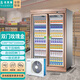 冰斯曼美宜佳分體飲料柜商用外掛機(jī)冰柜超市冷藏展示柜風(fēng)冷便利店四門分體冰箱飲料展示柜 兩門玫瑰金分體1380*760*2100
