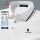 夢特嬌（MONTAGUT）夏季短袖Polo衫男士商務(wù)翻領(lǐng)絲光透氣中青年休閑T恤 白色 XL/52 