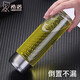 希諾（heenoor）單層玻璃杯帶提環(huán)家用便攜夏季上學泡茶杯商用耐高溫車載水杯 XN6037-565ml富貴灰-帶提環(huán)