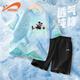 貴人鳥(niǎo)童裝男童夏套裝2025新款男大童休閑短袖t恤兒童夏季運(yùn)動(dòng)服 藍(lán)綠/G跳躍投籃-黑/G貴人鳥(niǎo)白K 140