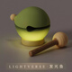 LIGHTVERSE萊沃思暴揍魚魚祈福燈伴睡夜燈禮物解壓書桌創(chuàng)意木魚小夜燈拍拍燈 牛油果綠