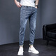 七匹狼夾克專(zhuān)家牛仔褲男士冬季潮牌修身小腳休閑褲2025春秋新款九分褲子秋冬 3168霧霾藍 31 腰圍二尺四