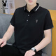 花花公子（PLAYBOY）短袖T恤男士夏季涼感polo打底衫男裝潮流上衣服寬松高端半袖