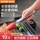 蘇泊爾（SUPOR）食物夾食品級(jí)硅膠夾子廚房燒烤夾不銹鋼烤肉夾子防滑牛排夾防燙夾 多功能食物夾
