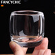 FANCYCHIC純手工天然水晶茶杯玻璃杯不燙手無鉛中式家用加厚養(yǎng)生茶杯 純手工水晶杯 85ml 1只