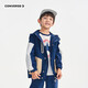 匡威Converse童裝2025年春季男女童連帽夾克兒童時(shí)尚撞色潮流休閑外套