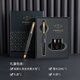 PARKER派克鋼筆生日禮物送禮威雅XL墨水筆禮盒裝簽名筆金屬商務(wù)公 經(jīng)典黑金夾-黑色小墨水禮盒