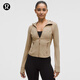 lululemon丨Define 女士短款連帽夾克 *Nulu? LW3IYVS 橡木棕 XXS /2