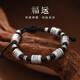 S999足銀手鏈男生款輕奢高級感六福字轉(zhuǎn)運珠手串生日禮物送男朋友 福字轉(zhuǎn)運珠-黑繩（禮盒裝）+證書 精美禮盒