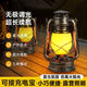 一月漁充電酒吧臺燈創(chuàng)意復(fù)古露營燈裝飾桌燈戶外老式煤油燈馬燈劇本殺燈 大號 古銅色 火焰光