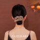 鉑思亞秋意大腸發(fā)圈女時(shí)尚優(yōu)雅黑色歐根紗頭繩蓬松扎發(fā)橡皮筋頭飾 【秋意】香檳金