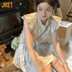 Jret夏季韓版設(shè)計甜美減齡小飛袖碎花連衣裙氣質(zhì)溫柔短裙子女 【碎花裙】 L 建議100-110斤