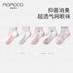 MOMOCO瑪米瑪卡[5雙裝]兒童襪子3-12歲男童女童夏薄襪子網(wǎng)眼襪寶寶襪 甜心哈尼 5雙 3-5歲 (S) 建議腳長16-18CM