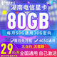 中國電信大流量星卡湖南廣東電信星卡手機卡5G電話卡上網(wǎng)卡流量卡無憂卡 湖南29元星卡