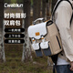 CWATCUN雙肩相機包防水上下分倉側(cè)面快取攝影包適用富士佳能索尼尼康
