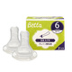 Betta標口奶嘴硅膠通用替換配件新生兒防脹防嗆智能寶石圓孔十字 智能圓孔2只裝(M號)【參考月齡6個(gè)月以上】 日本原裝進(jìn)口1盒2只
