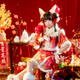 茂信歐永劫無(wú)間cos胡桃春桃笑cosplay游戲周邊動(dòng)漫手辦新年可愛(ài)古裝c服 假發(fā)＋發(fā)網(wǎng) XXL
