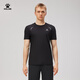 卡爾美（KELME）運動T恤男夏季新款戶外跑步健身訓(xùn)練透氣短袖上衣 瑪瑙黑  2XL 