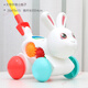 OLOEY推推樂(lè )飛機兒童學(xué)步手推玩具1-2歲3歲學(xué)步車(chē)單桿響鈴推車(chē)嬰兒玩具 【升加厚】手推小白兔(白色)