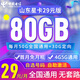 中國電信山東電信星卡省內(nèi)版長期資費(fèi)濟(jì)南青島濟(jì)寧本地歸屬地5G流量卡上網(wǎng)卡電話卡 山東電信星卡29元80G