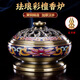 盛凡 檀香爐 純黃銅薰香銅爐盤(pán)香爐 香盤(pán)家用供佛室內茶道香熏爐 檀香爐（大號）適用4小時(shí)以?xún)缺P(pán)香/送香插