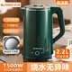 志高電熱水壺家用燒水壺自動(dòng)斷電保溫一體自動(dòng)斷電開水壺電熱水壺家用大容量全自動(dòng)保溫?zé)畨?2.2L 升級款自動(dòng)保溫綠色【三年質(zhì)?！? title=