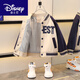 迪士尼（Disney）棒球服男童外套春秋款2025新款時(shí)髦寶寶秋季上衣洋氣兒 藏青色 柔軟透氣 130 cm