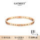 GATMEET羅馬數(shù)字疊戴手鐲鑲鋯小蠻腰輕奢小眾古名手鐲生日閨蜜禮物送女友 羅馬數(shù)字手鐲丨玫瑰金