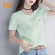 361°短袖速干透氣運動(dòng)T恤女款2025新款輕薄款休閑半袖上衣寬松體恤女 綠色 L
