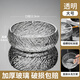 DKO煙灰缸 家用防飛灰創(chuàng)意水晶客廳辦公室KTV高端大氣上檔次輕奢擺件 大號(hào)滄海煙灰缸（透明）