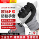 勝麗 NITEX? F級防割手套磨砂丁腈鋼絲耐磨手套 A6防切割木工防割傷灰色 N1326 M碼