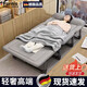 olevo德國(guó)品質(zhì)折疊床單人辦公室午休神器行軍床簡(jiǎn)易午睡陪護(hù)多功能便攜 170*60棉麻加厚款【淺灰】