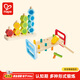 Hape嬰幼童玩具 木質(zhì)大顆粒拼搭積木趣味學(xué)步玩具 兒童早教益智玩具 數(shù)字堆堆樂(lè)+彩虹敲敲臺(tái)