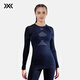 XBIONIC優(yōu)能4.0女士圓領(lǐng)運動(dòng)功能內衣上衣輕量版 馬拉松長(cháng)跑壓縮衣 黑色 S