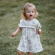 OAK FAMILY女童短袖連衣裙嬰兒可愛(ài)泡泡袖公主裙寶寶裙子 薔薇王國 100 cm （推薦身高：90~100cm）