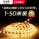 公牛（BULL）led燈帶軟燈條 天花吊頂客廳臥室廚房暗槽背景氛圍燈線條燈線型燈 60珠/黃光3000K /需另購配件包 1米    官方高色顯家用裝飾燈條