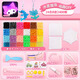 元氣童趣水霧魔珠夜光套裝36色手工玩具小女孩diy全套制作材料包生日禮物 24格糖果色B款2400顆