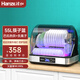韓加(Hanze)消毒柜家用小型臺式餐具保潔柜碗柜廚房柜收納柜碗筷刀具消毒烘干一體機紫外線(xiàn)消毒碗柜 一星級 55L 筷子籃【雙紫外殺菌+烘干+負離子】