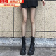 JIOESC性感辣妹黑絲漁網(wǎng)襪女jk襪子夏季薄款黑色絲襪防勾絲情調連褲襪 黑色中網(wǎng)格 1條 均碼