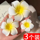 妙奕嘉雞蛋花發(fā)夾頭飾2025新款發(fā)卡花朵耳邊抓夾海邊發(fā)飾邊夾女側邊夾子 雞蛋花發(fā)夾【大中小各一個】 3個