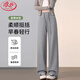 浪莎直筒闊腿褲女春夏高腰垂墜感運動(dòng)衛褲休閑透氣健身瑜伽型長(cháng)褲