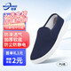 牧瑯 防靜電中巾鞋加厚軟底食品廠(chǎng)無(wú)塵潔凈車(chē)間專(zhuān)用男女款防塵防滑透氣工作鞋 藍色PU中巾鞋 42碼